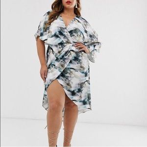 ASOS Design satin midi dress